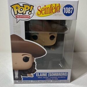 Funko POP Seinfeld Elaine with Brown Sombrero Vinyl Figure. New
